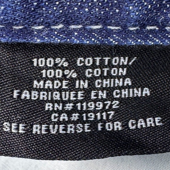 Parish Mens Jeans Distressed Blue Denim Green Accent Stitching Stylish - Picture 12 of 16